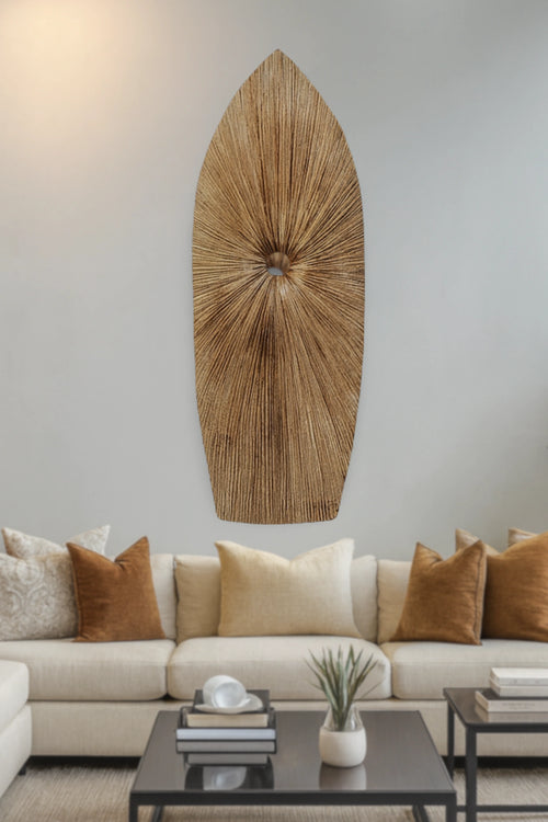 Antique Tribal Warrior Hand Carved Shield - Style 01