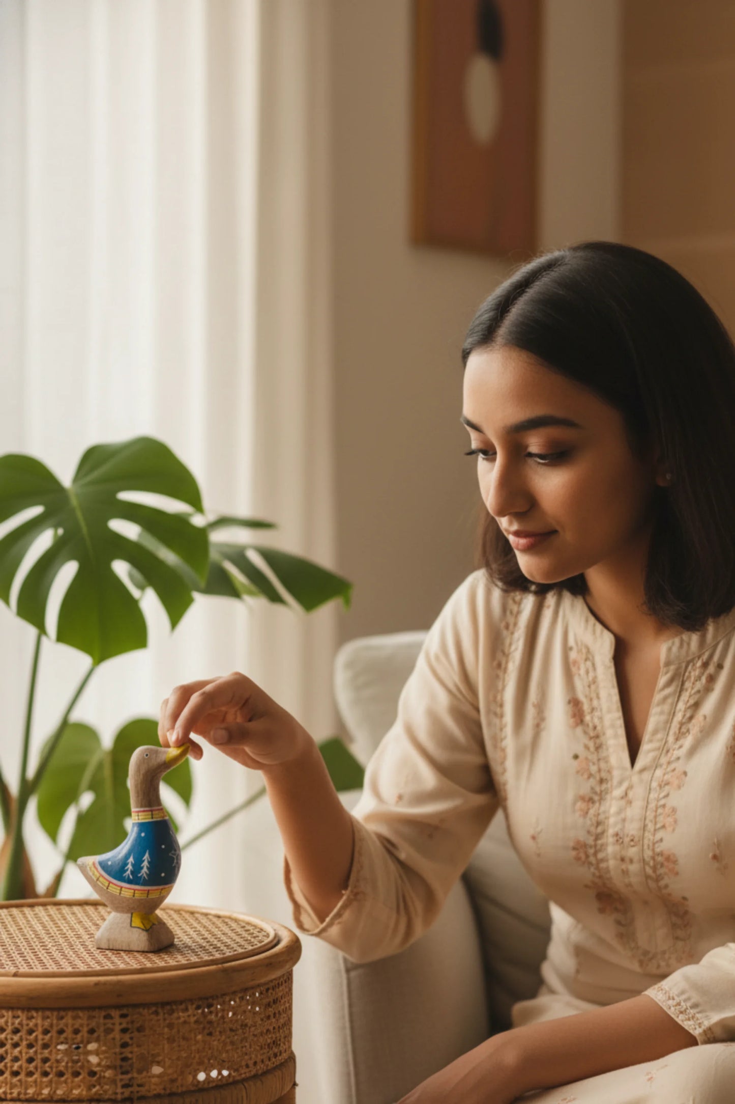 Whimsy Ducky - Blue/White