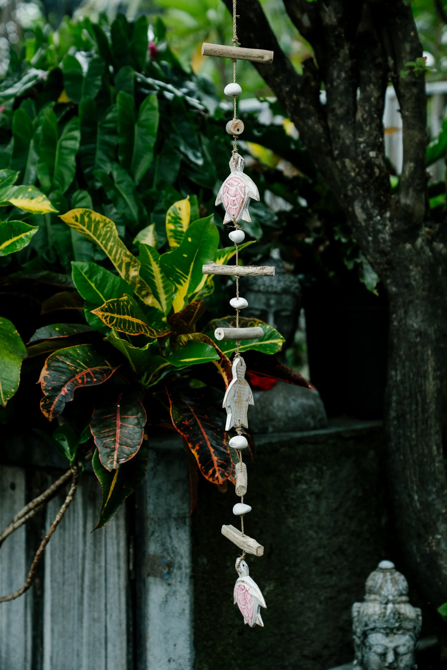 Turtle tails hanging décor Baby Pink