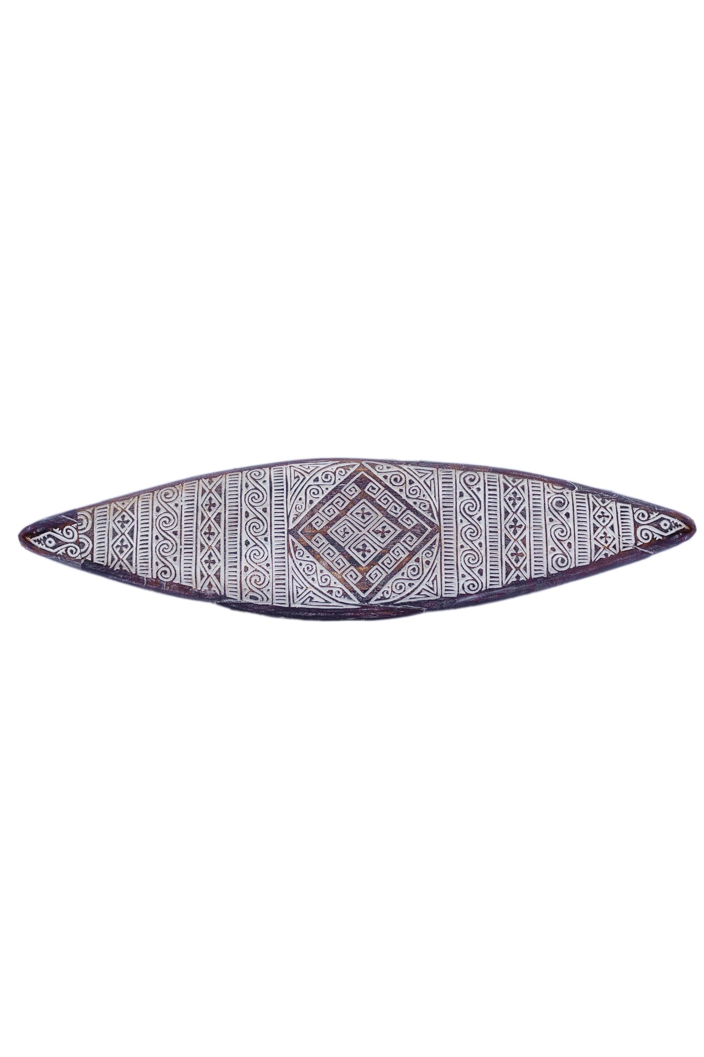 Tribal Carved Surfboard Wall Decor - Style 5