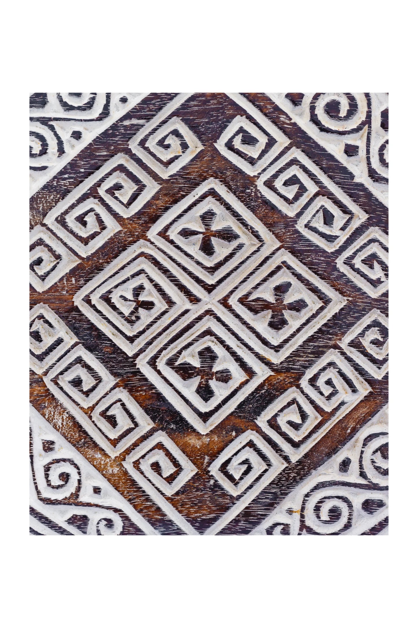 Tribal Carved Surfboard Wall Decor - Style 5