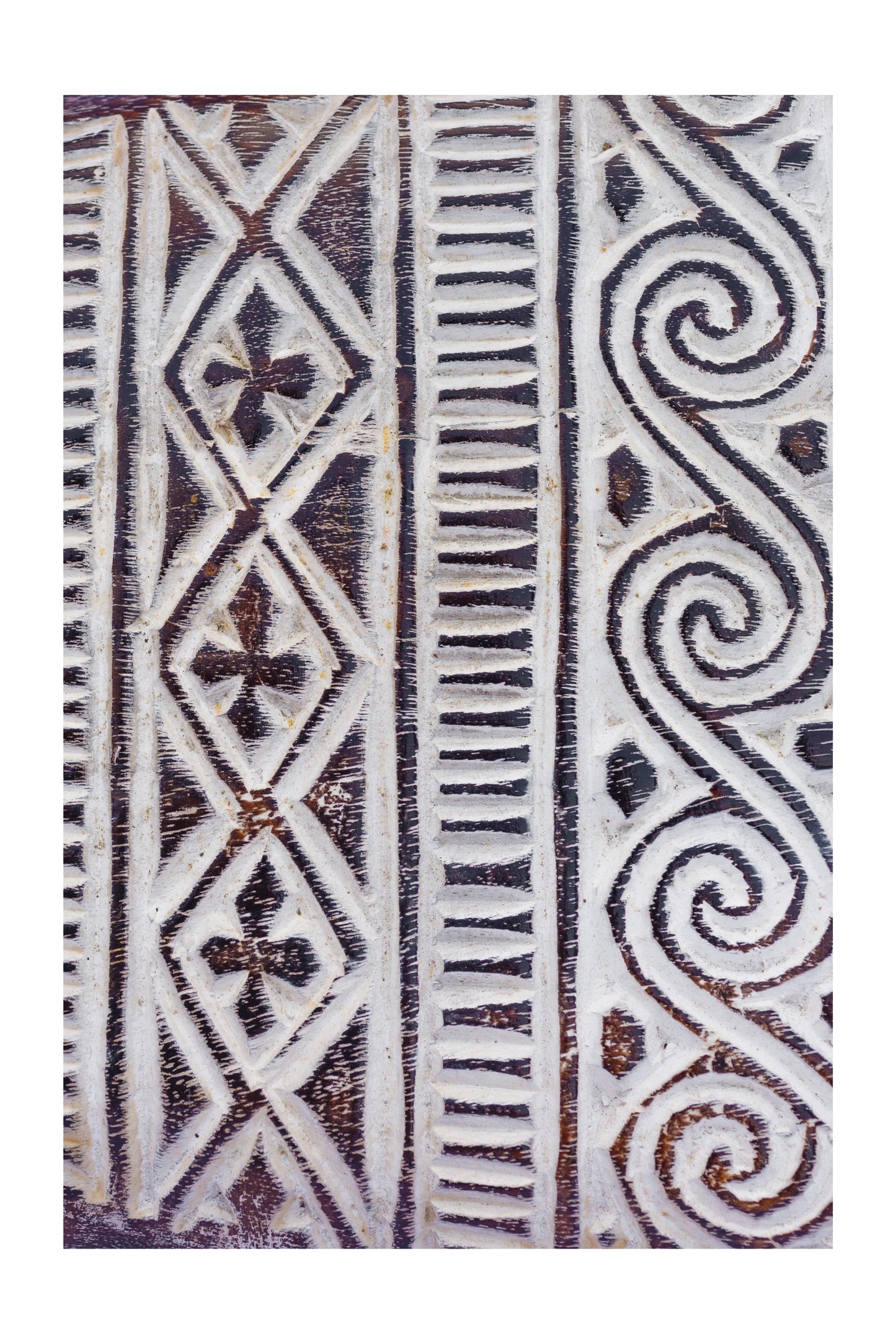 Tribal Carved Surfboard Wall Decor - Style 5