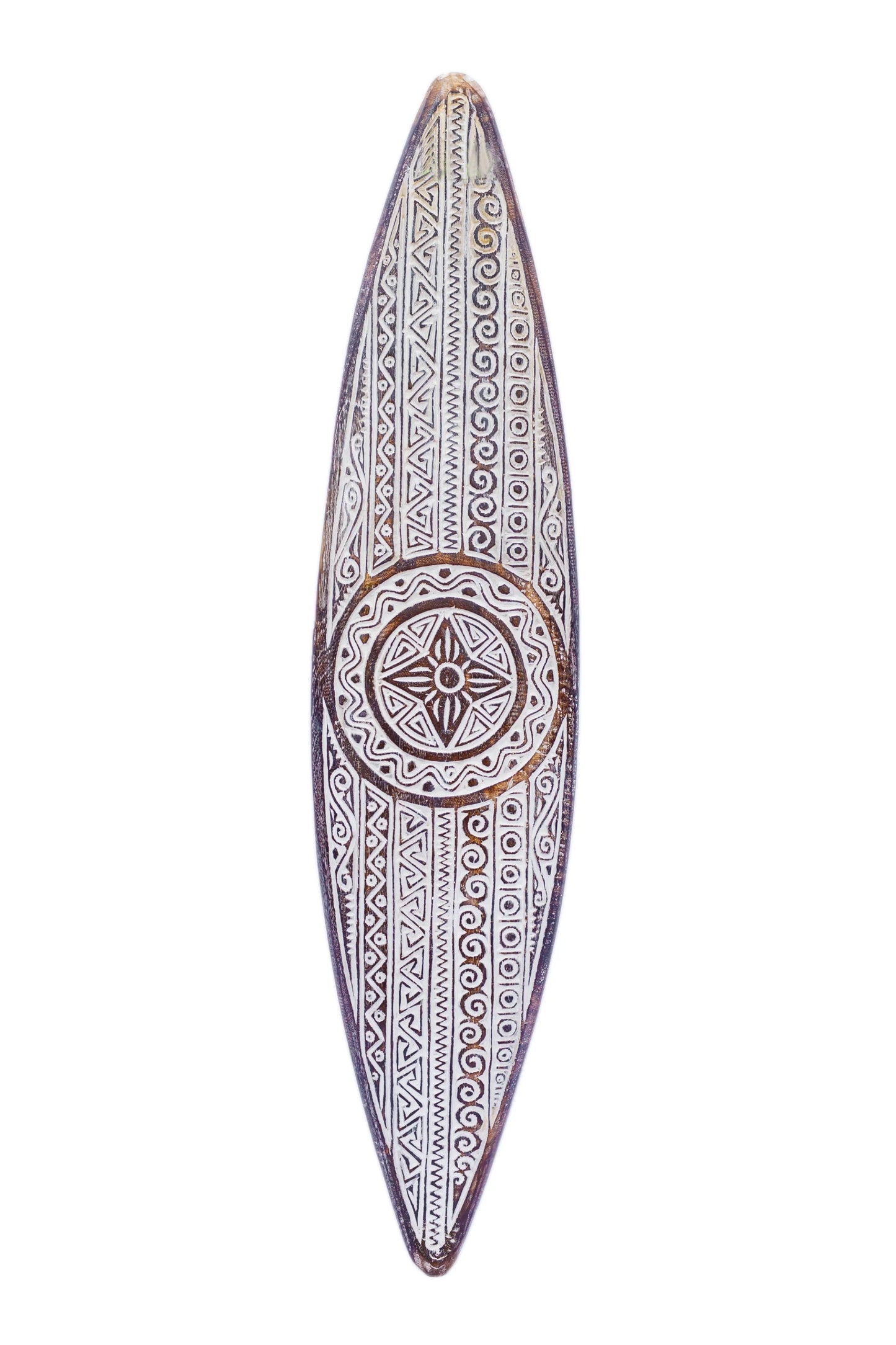 Tribal Carved Surfboard Wall Decor - Style 8