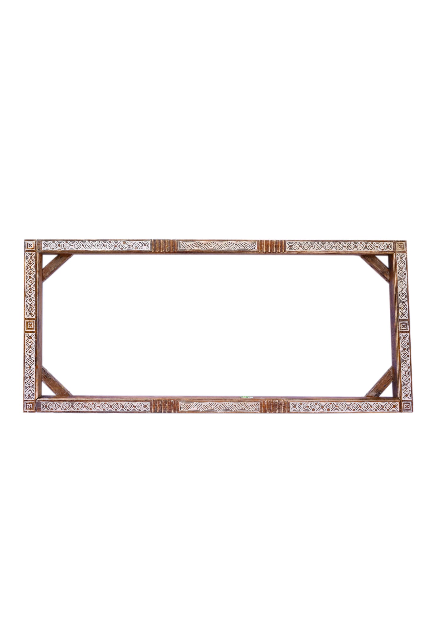 Tribal Hand Carved Wooden Mirror Frame Or Entrance Door Frame - Style 2