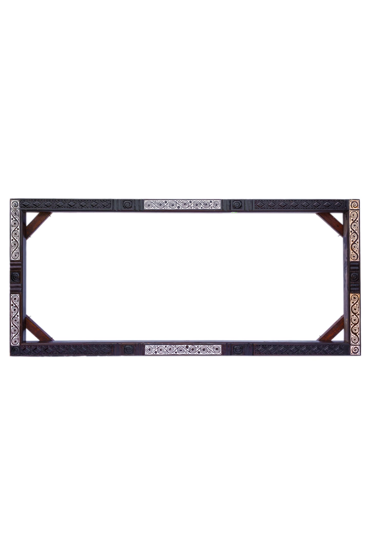 Tribal Hand Carved Wooden Mirror Frame Or Entrance Door Frame - Style 4