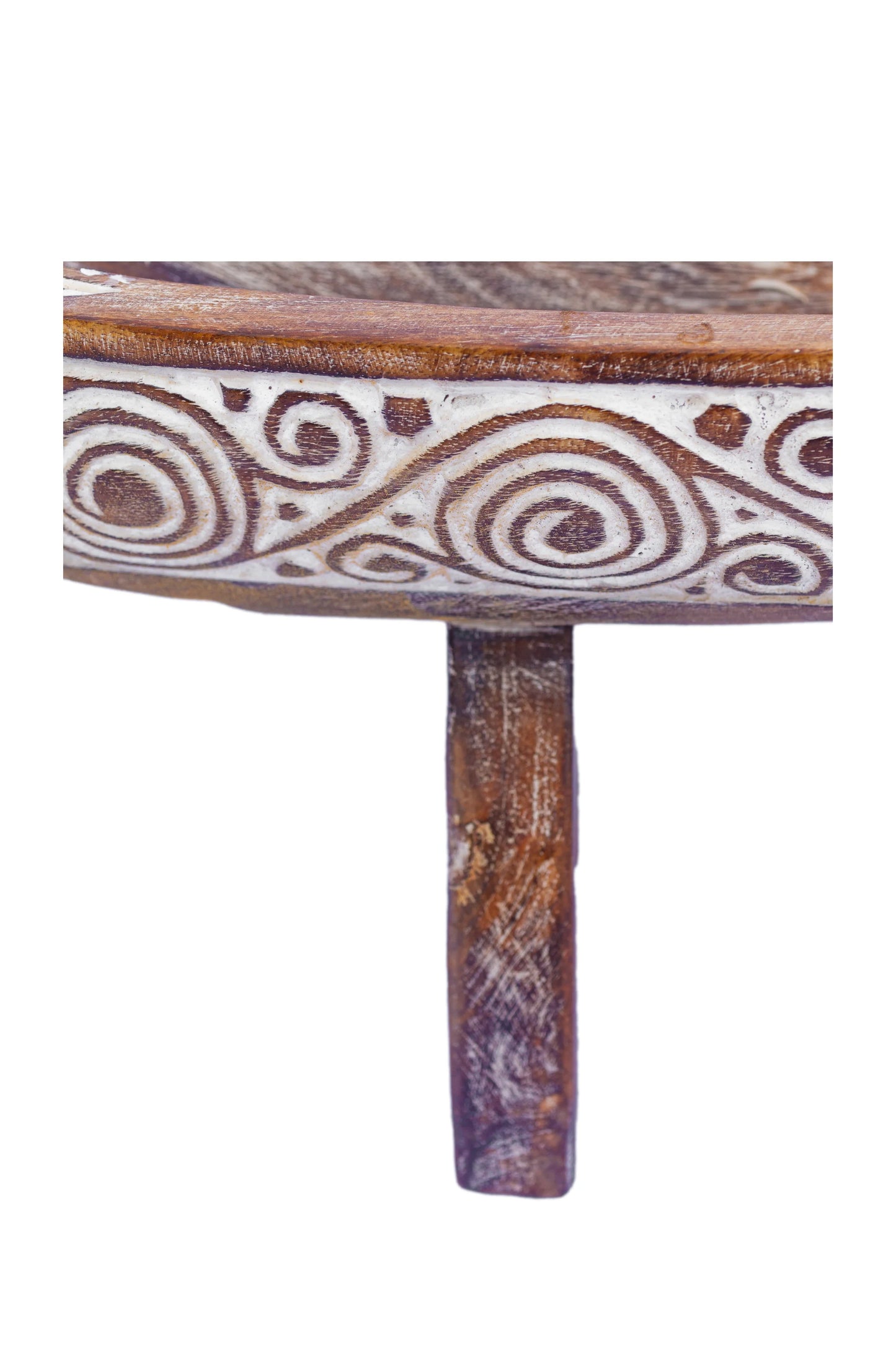Tribal Hand Carved Wooden Boat - Large - Style 1