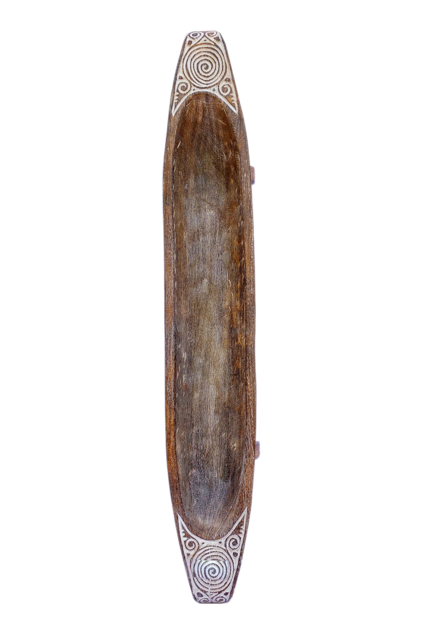Tribal Hand Carved Wooden Boat - Large - Style 3