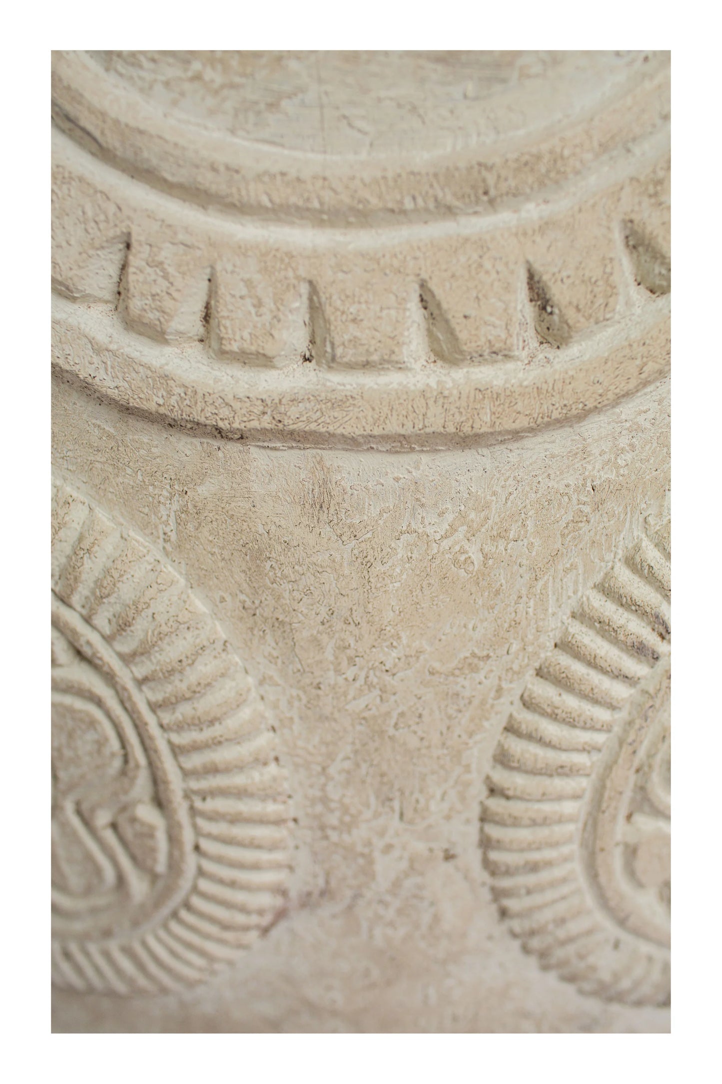 Tribal Warrior Mask - White - Large - Style 01