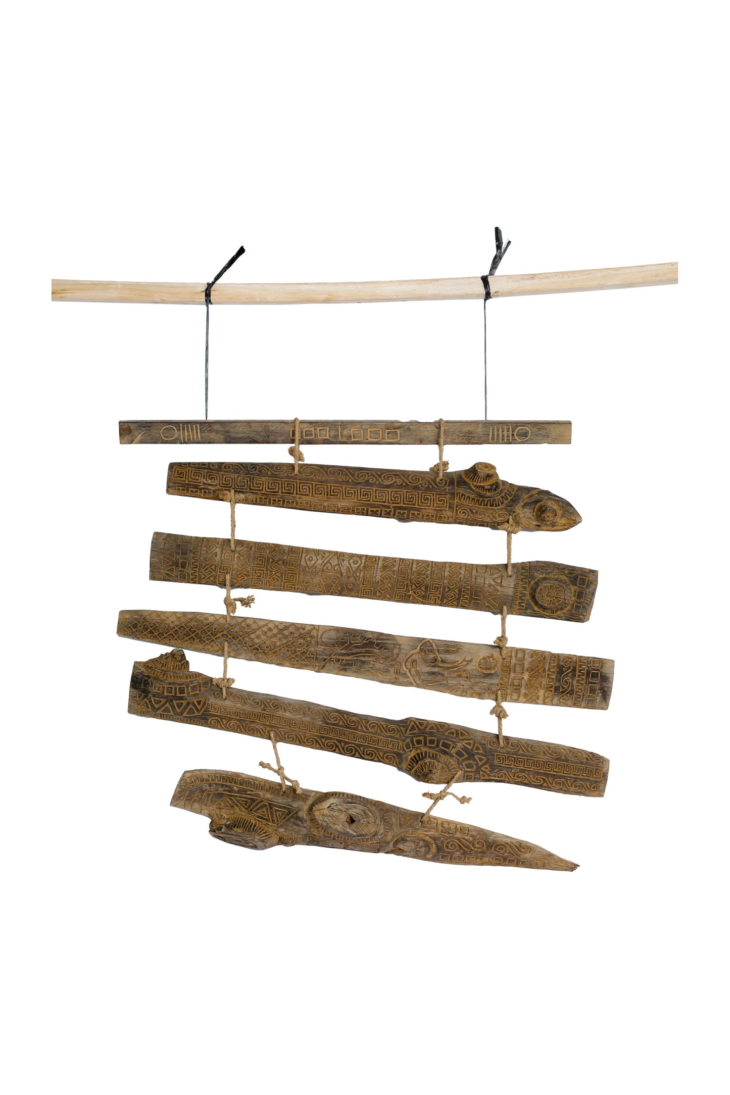 Tribal Madurese Carved Panel Set – Style 09
