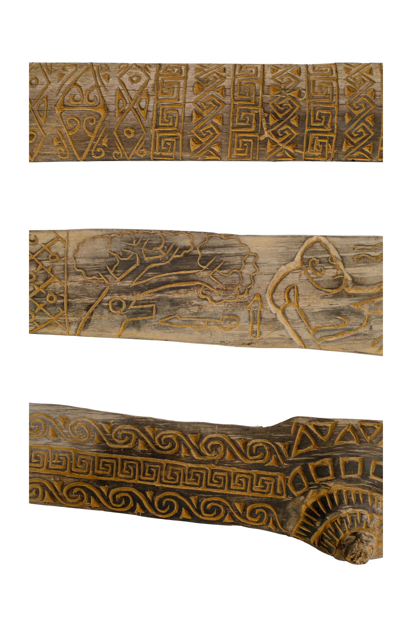 Tribal Madurese Carved Panel Set – Style 09
