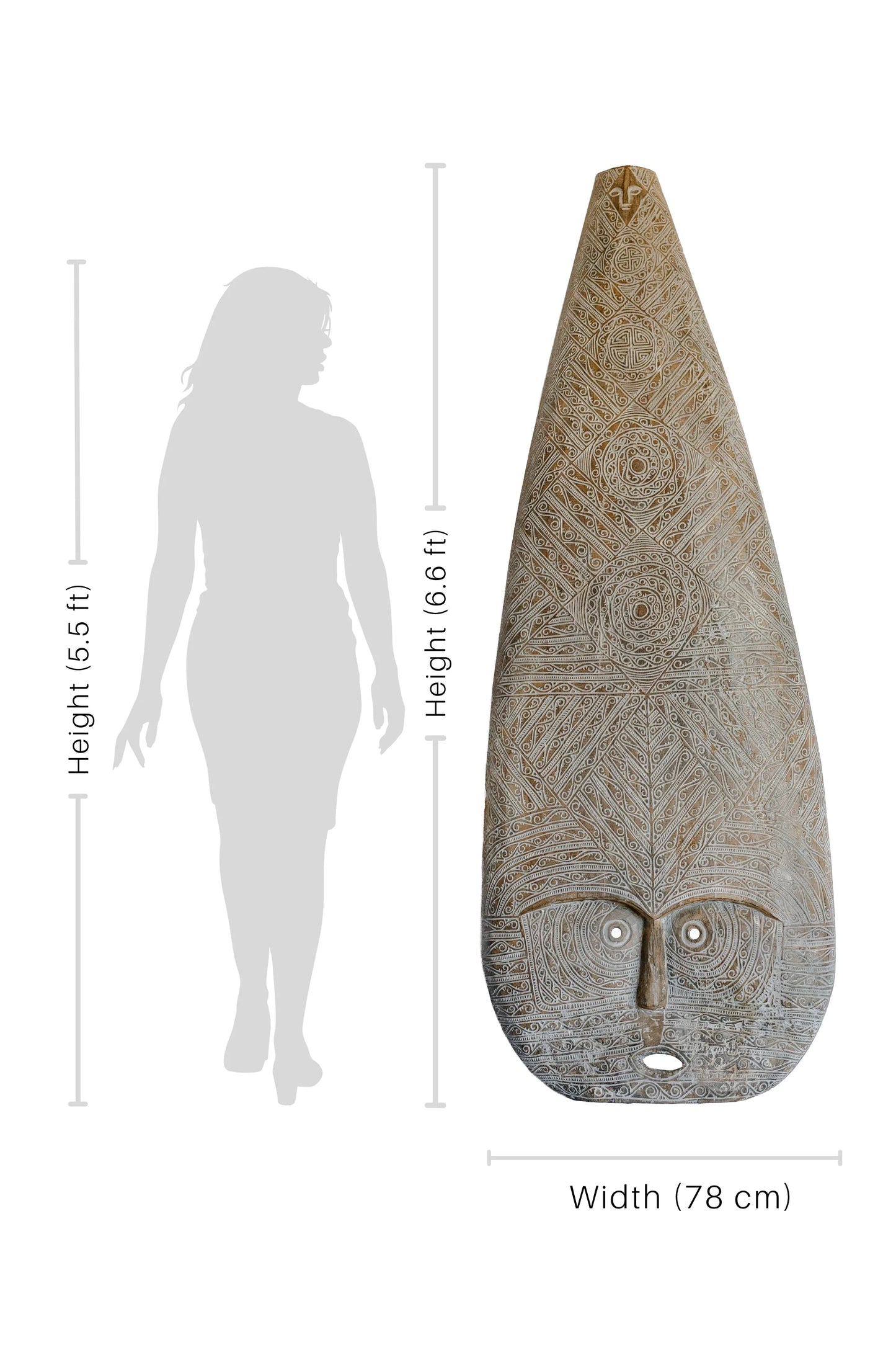 Nias Queen’s Mask – Extra large - Style 02