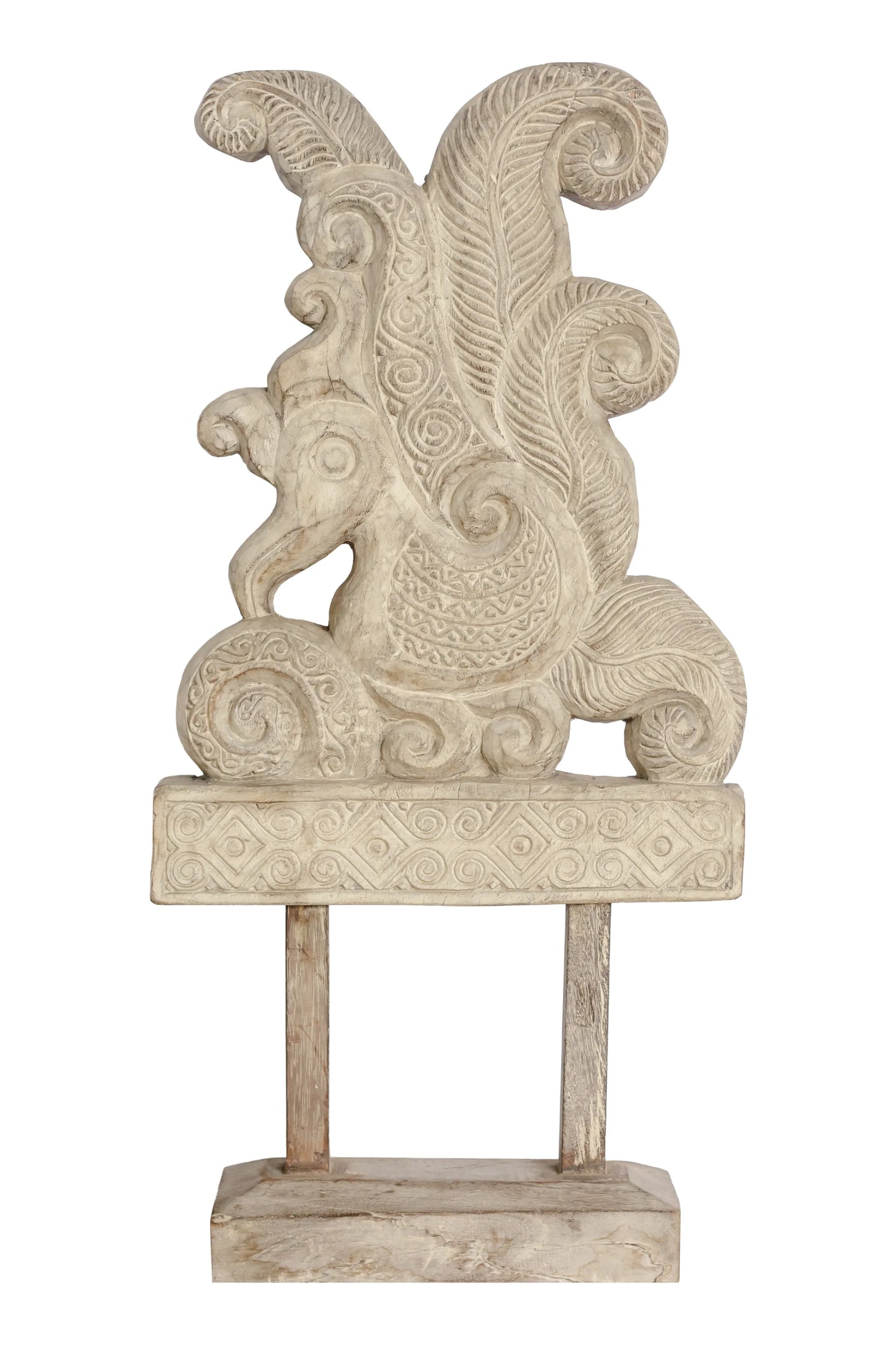 Hand Carved Wooden Chicken Mural