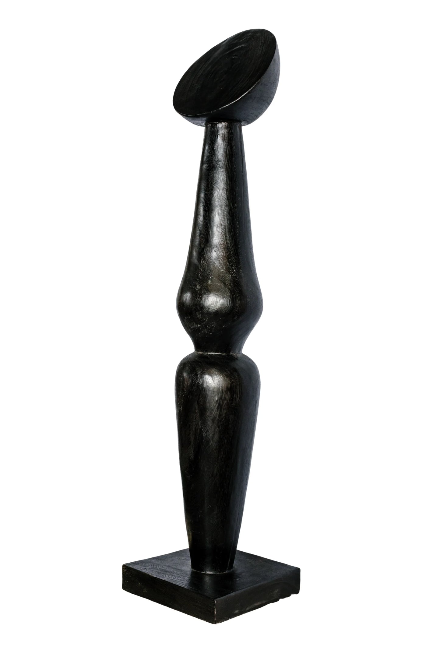 Small Curvy Totem Burnt Black – Style 01