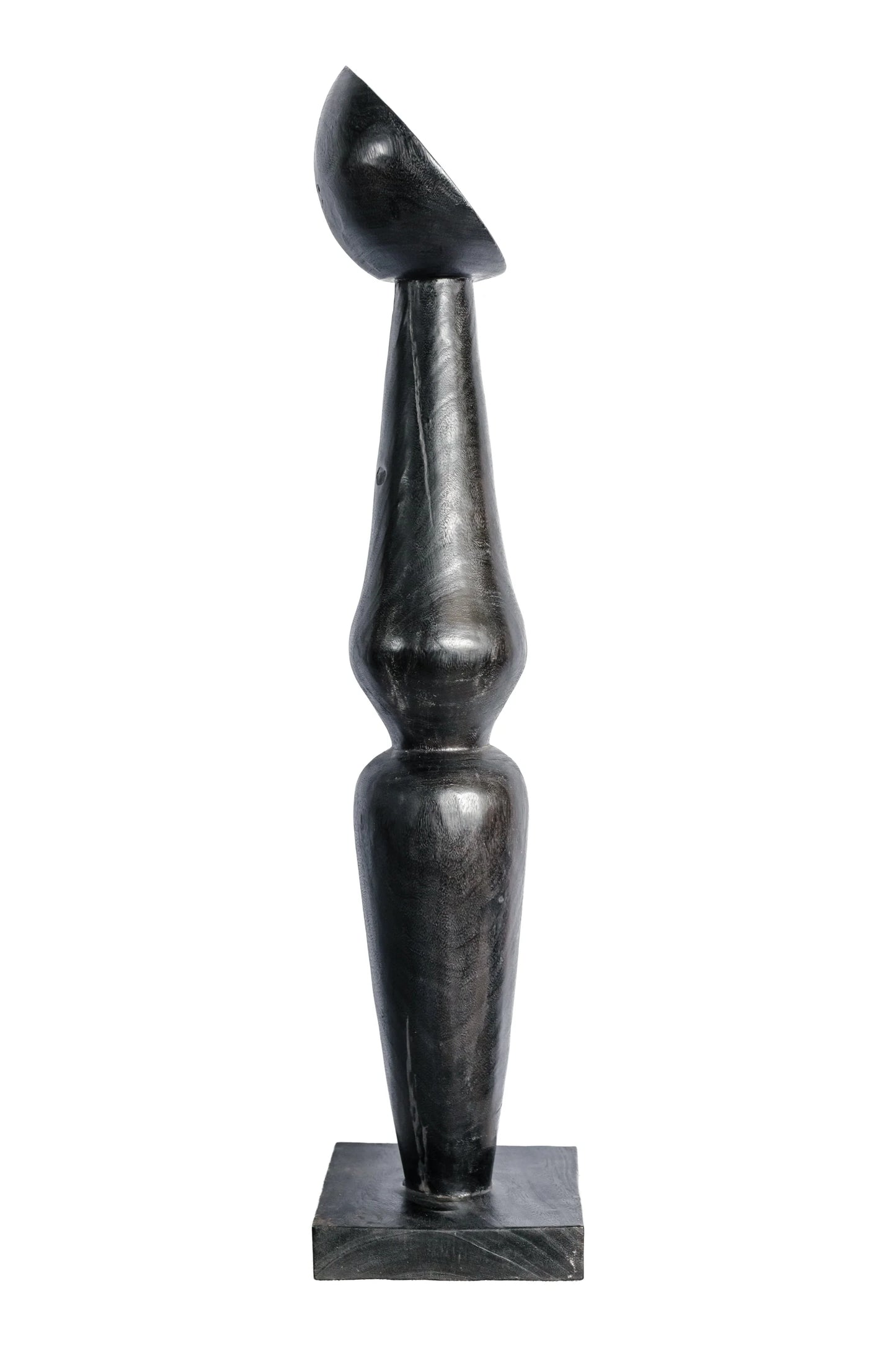 Small Curvy Totem Burnt Black – Style 01