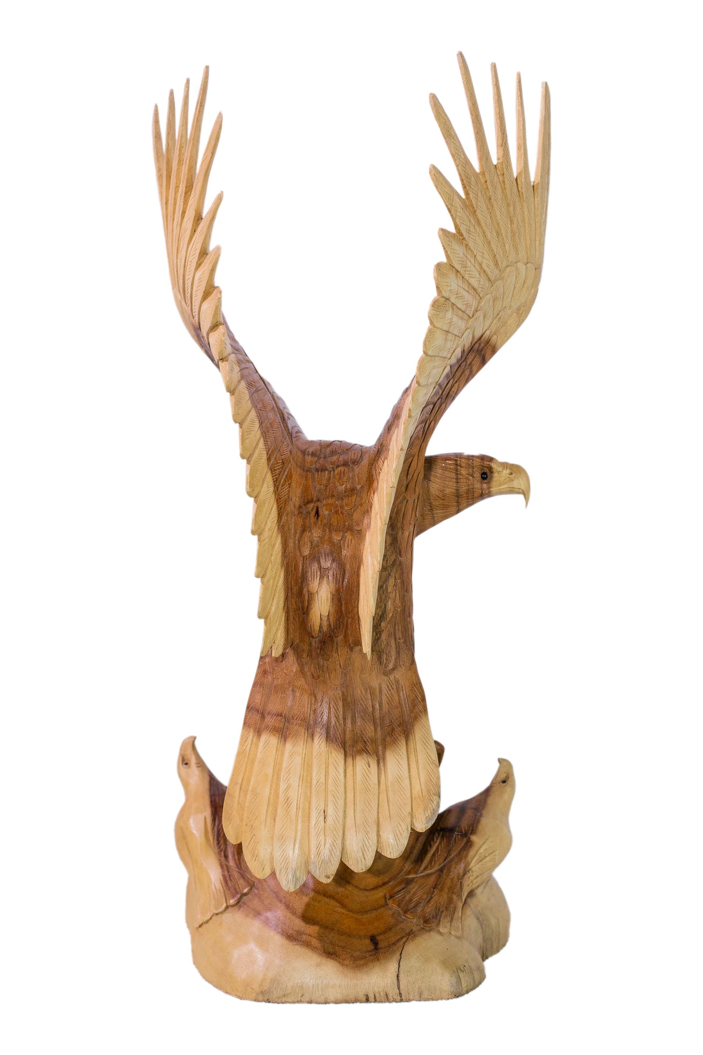 Intricate Handcarved Majestic Eagle Statue