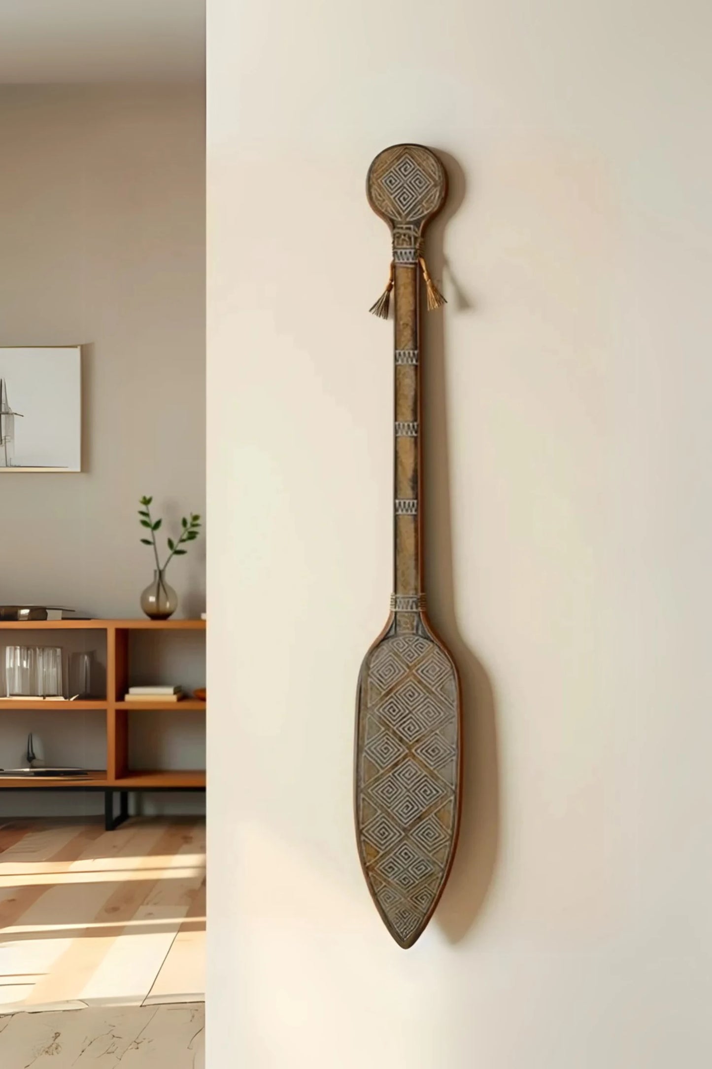 Timor Tribal Hand Carved Antique Oar - Style 1