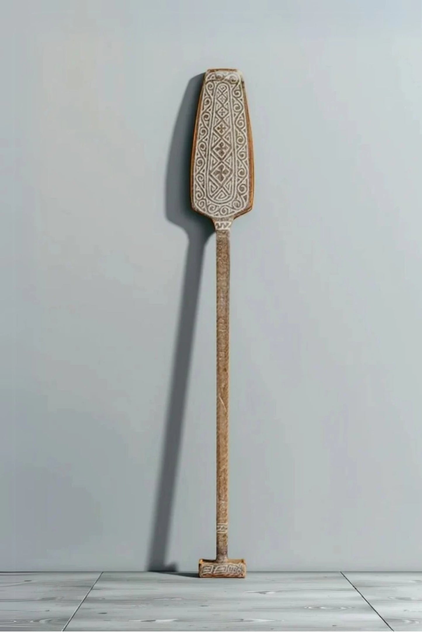 Timor Tribal Hand Carved Antique Oar - Style 12