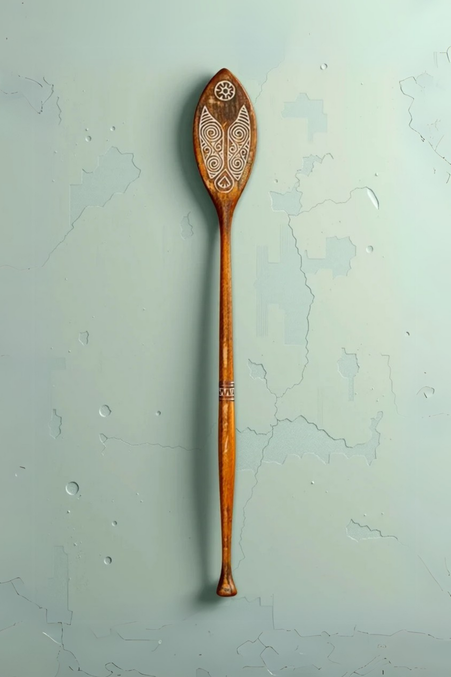 Timor Tribal Hand Carved Antique Oar - Style 13