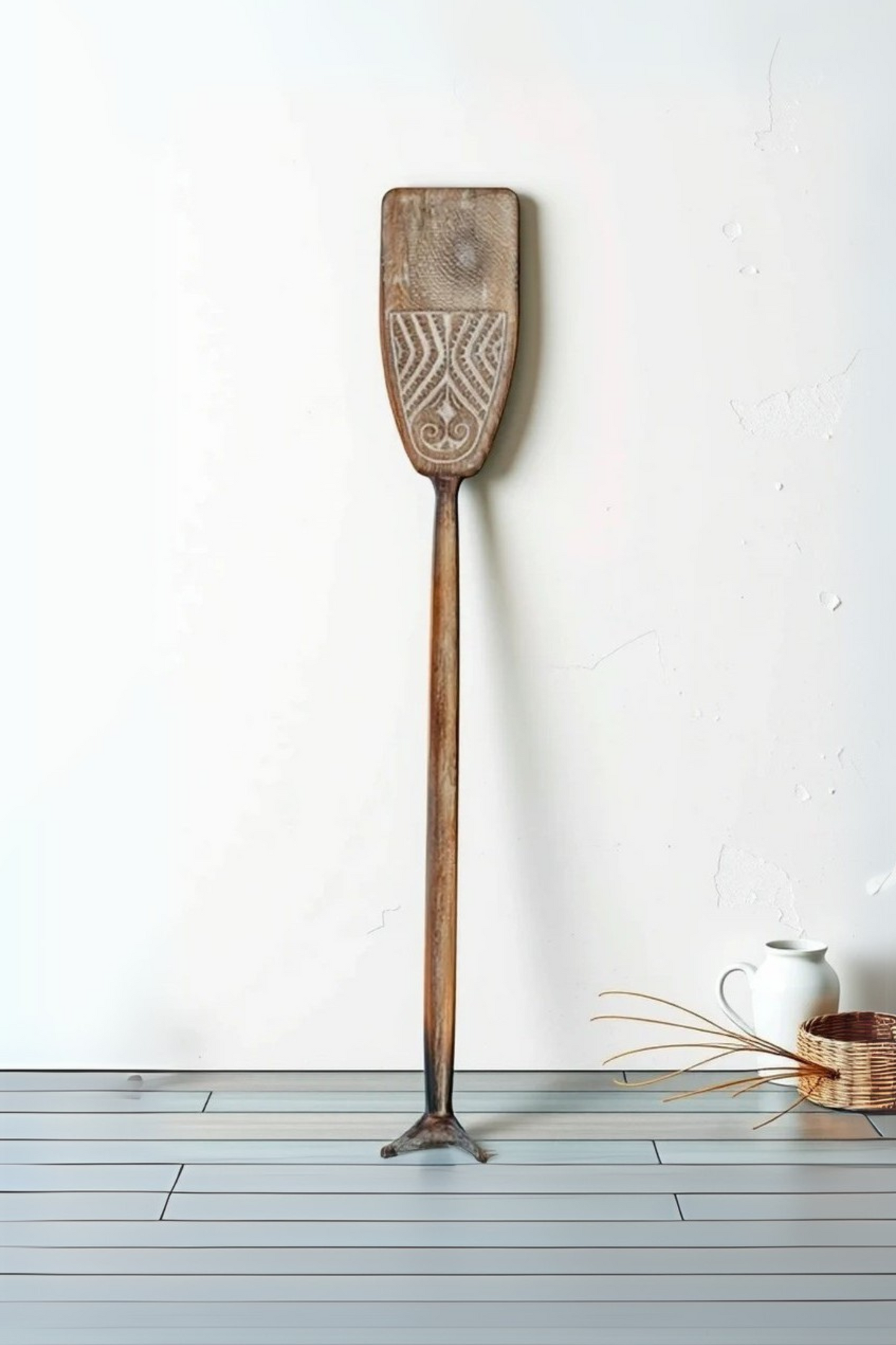 Timor Tribal Hand Carved Antique Oar - Style 7