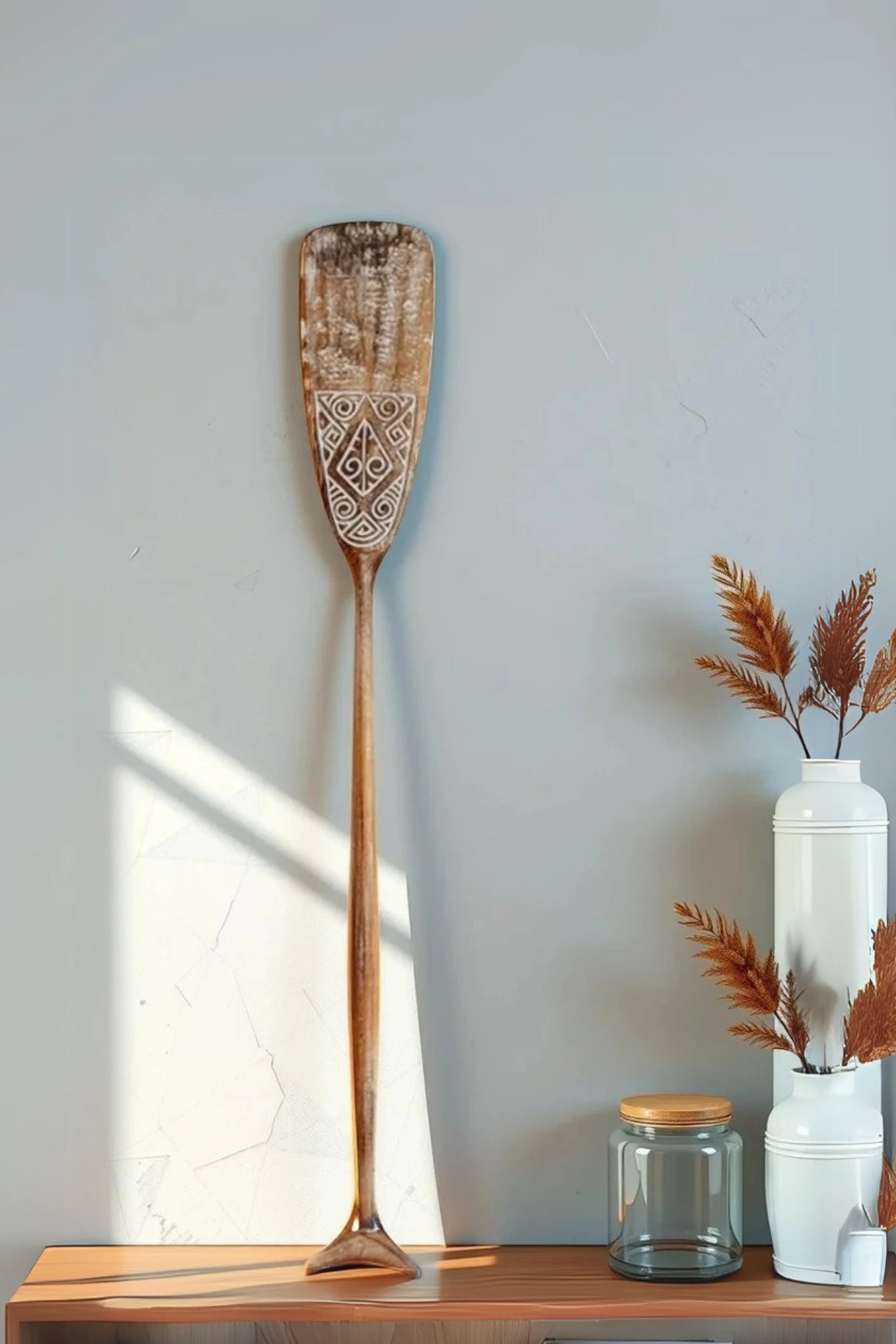 Timor Tribal Hand Carved Antique Oar - Style 9