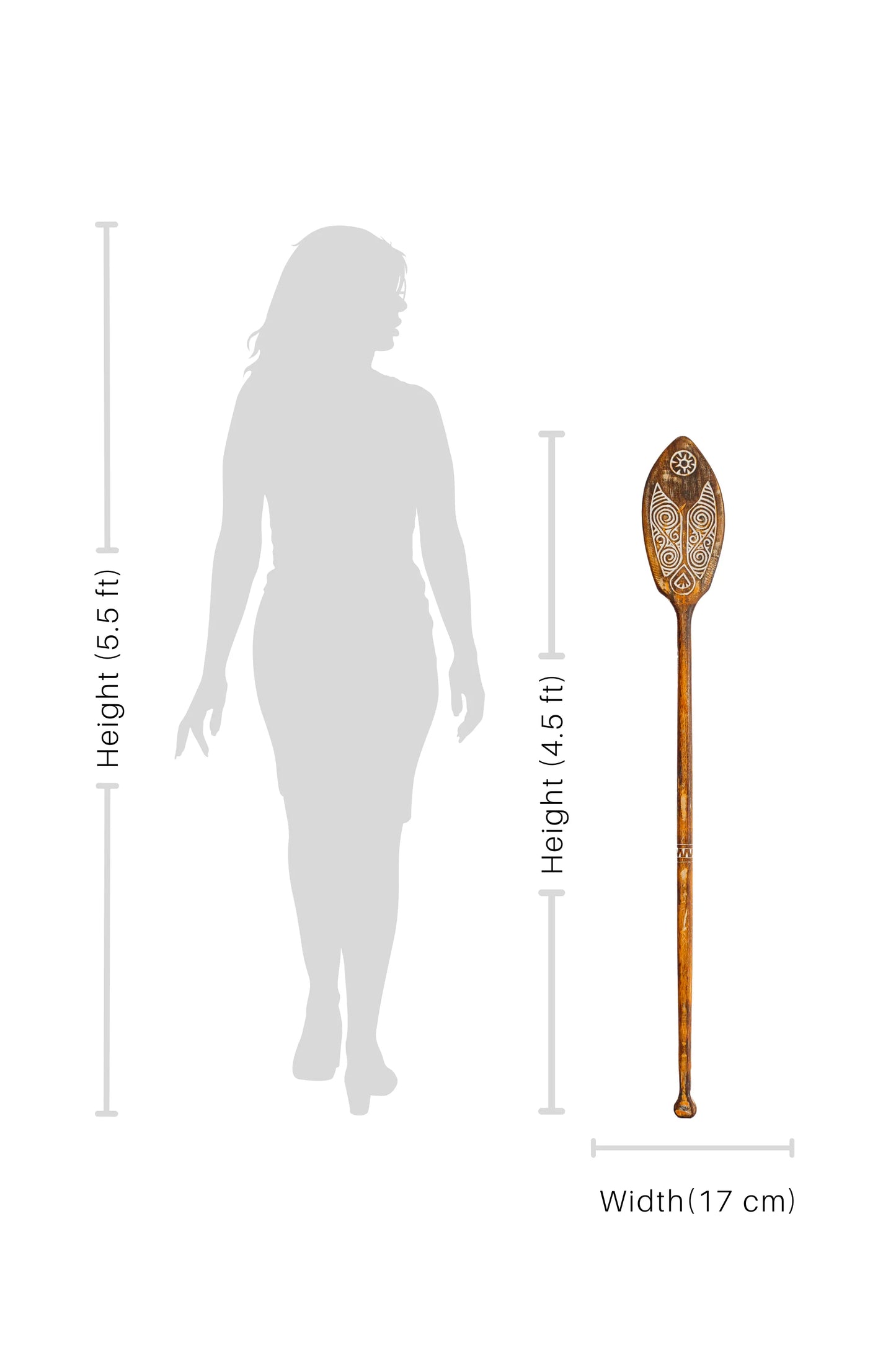 Timor Tribal Hand Carved Antique Oar - Style 13