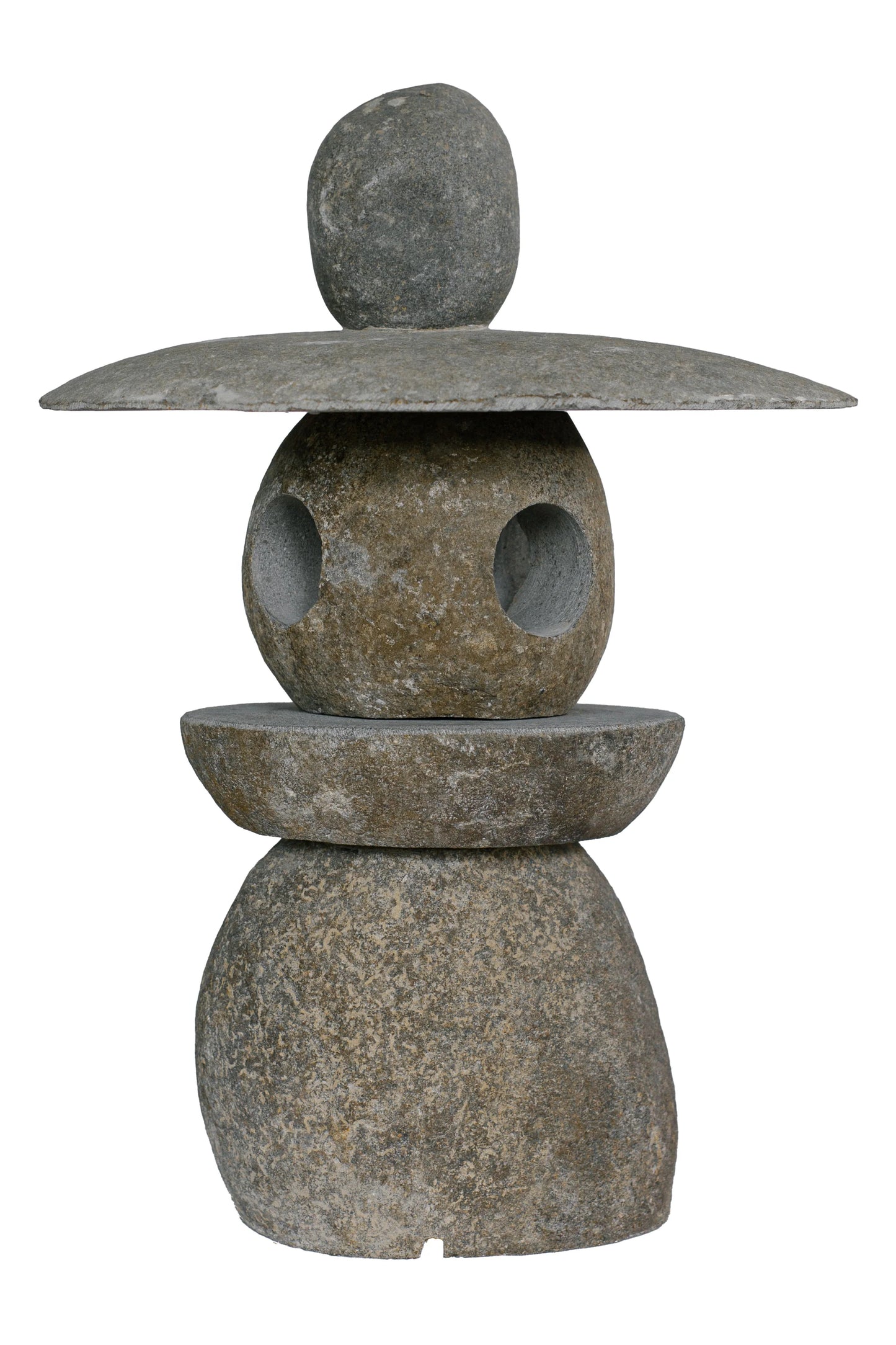 Hand Sculpted Natural Stone Pathway Lamp - Style 2