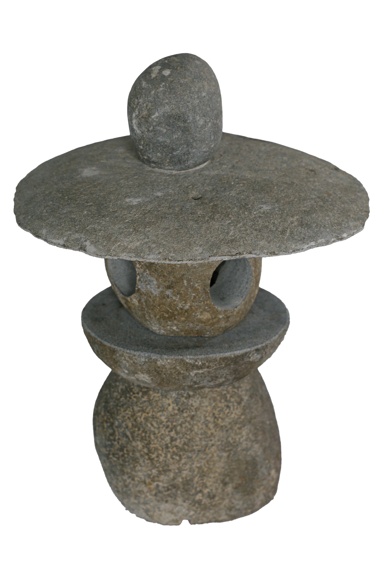 Hand Sculpted Natural Stone Pathway Lamp - Style 2