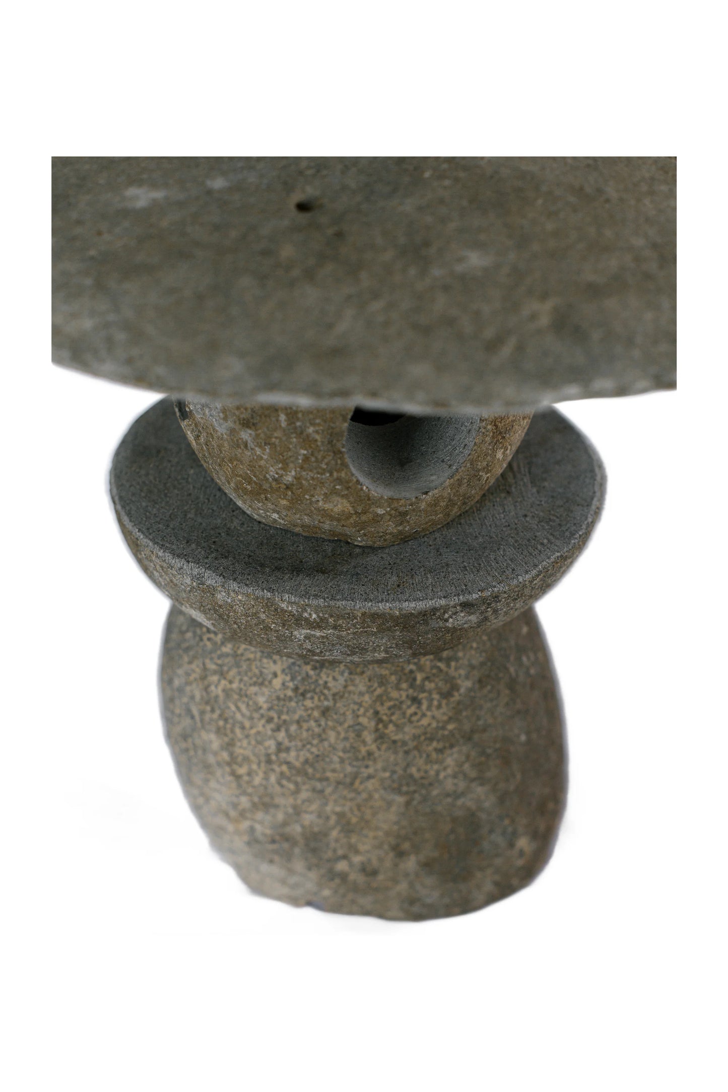 Hand Sculpted Natural Stone Pathway Lamp - Style 2