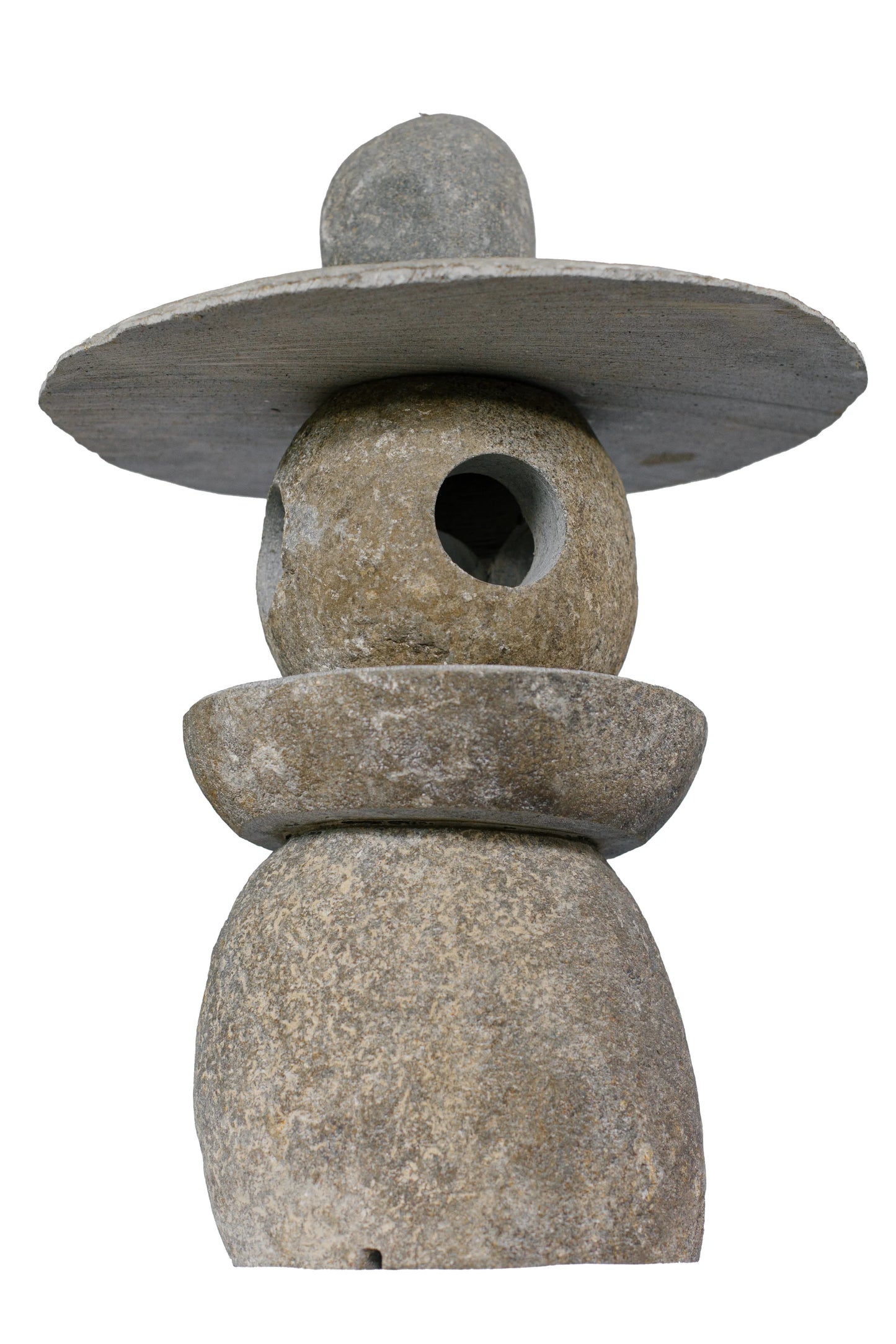 Hand Sculpted Natural Stone Pathway Lamp - Style 2