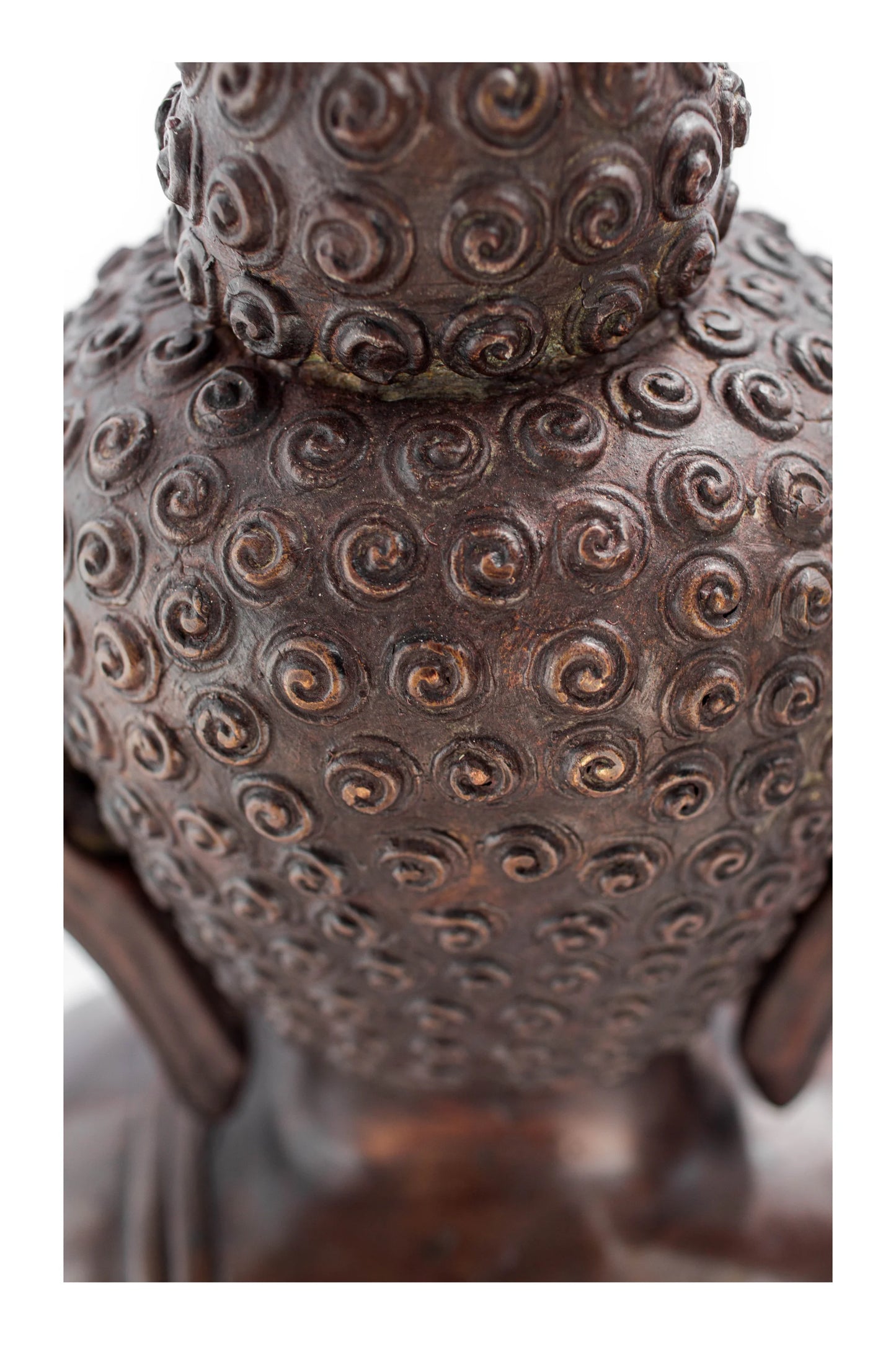 Antique Bronze Hand Carved Buddha