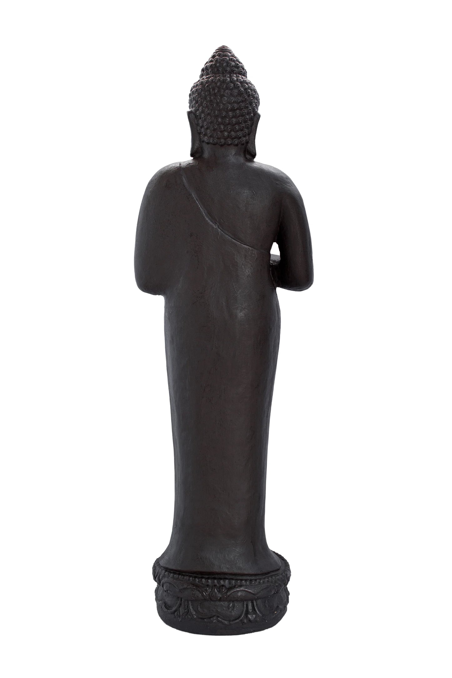 Standing Buddha Black Antique