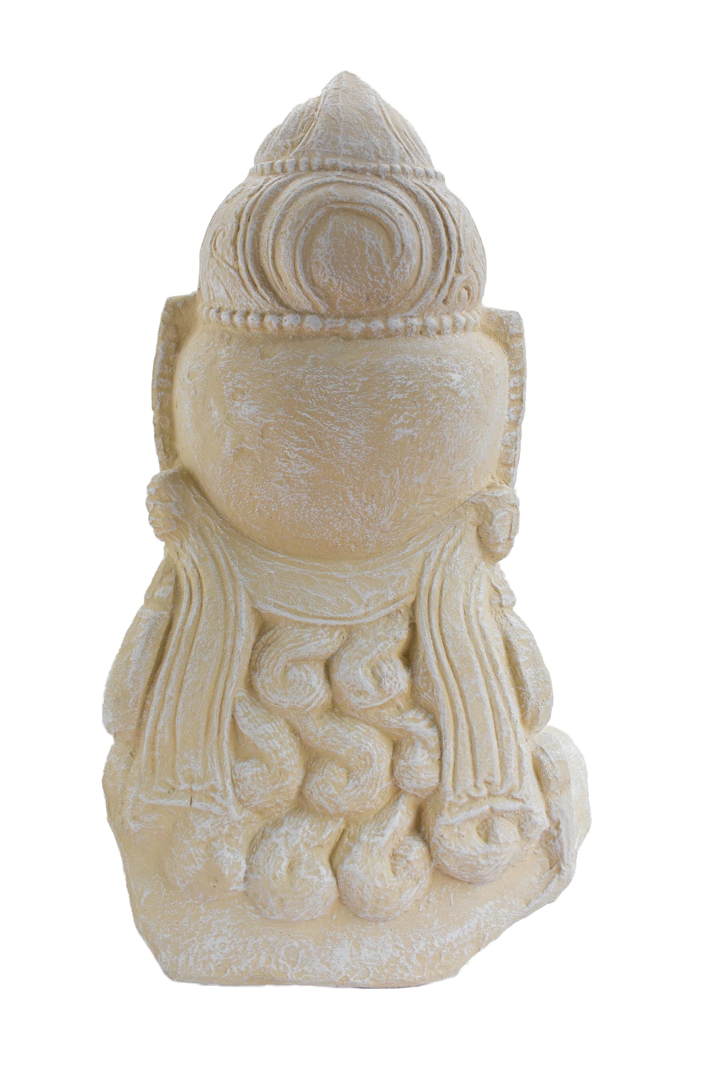 Lord Shiva Head White Antique