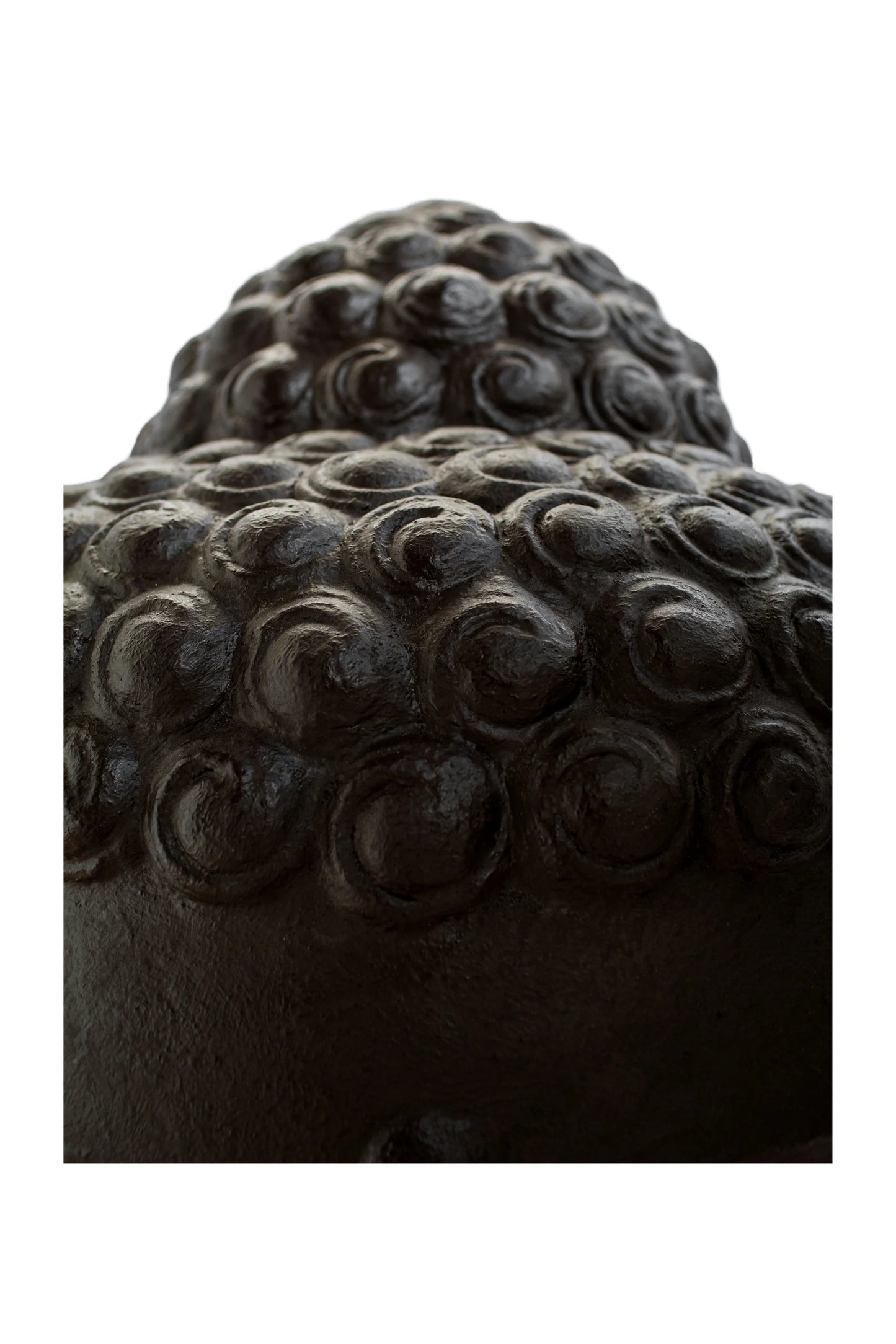 Buddha Head Statue - Black Antique - Style 02