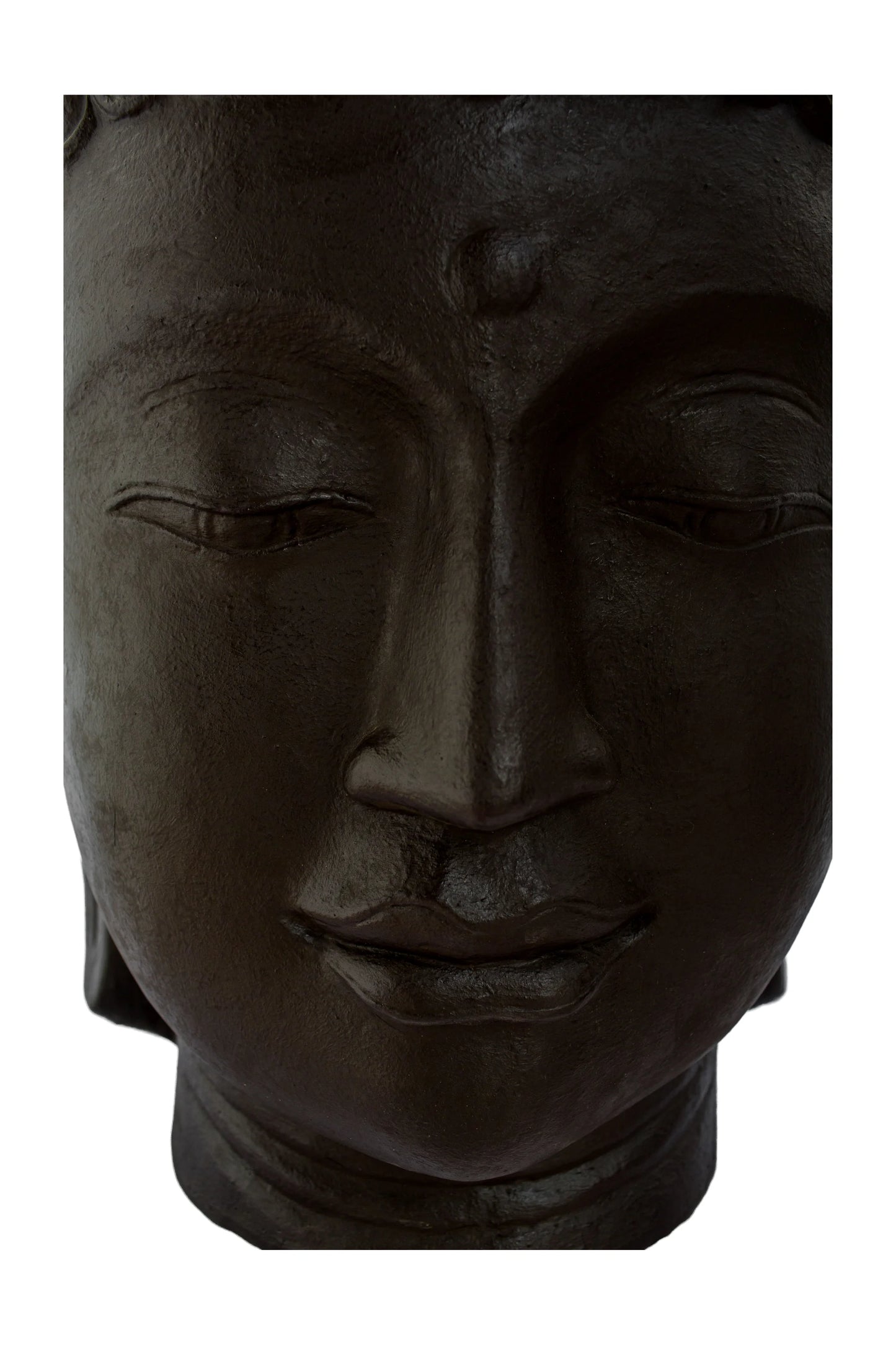 Buddha Head Statue - Black Antique - Style 02