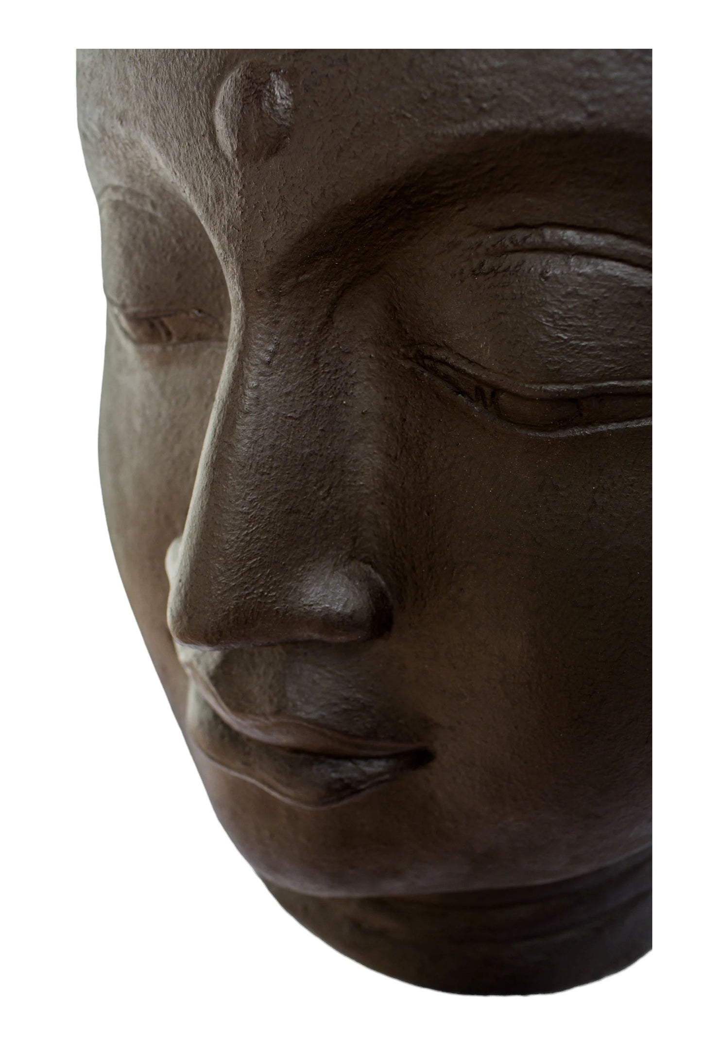 Buddha Head Statue - Black Antique - Style 02