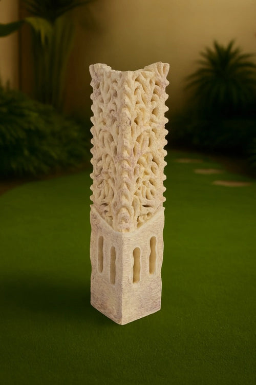 Hand Carved Garden Column - Small