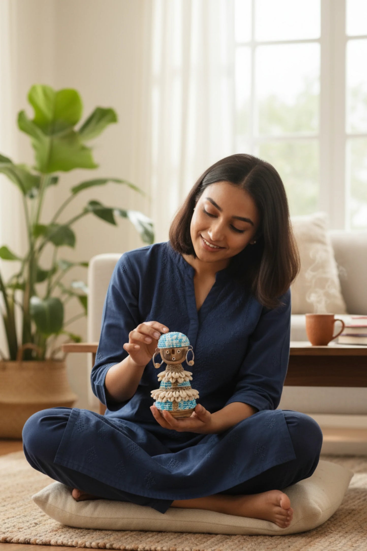 Little Ms. Tropical Hippie - Style 02  (Sky Blue)