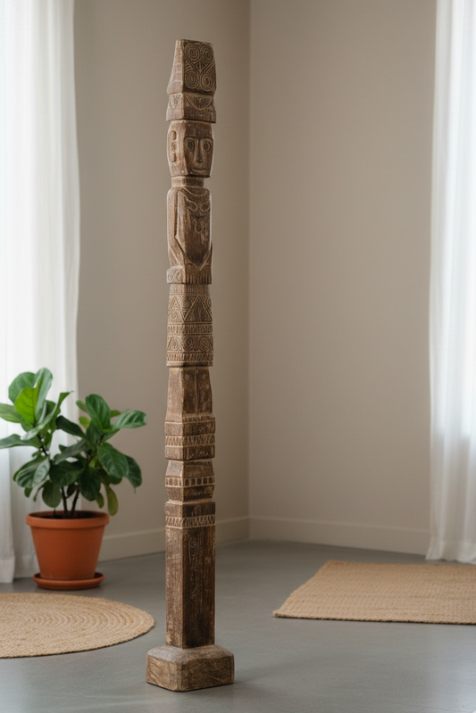 Timor Tribal mini Totem carving - Style 2A