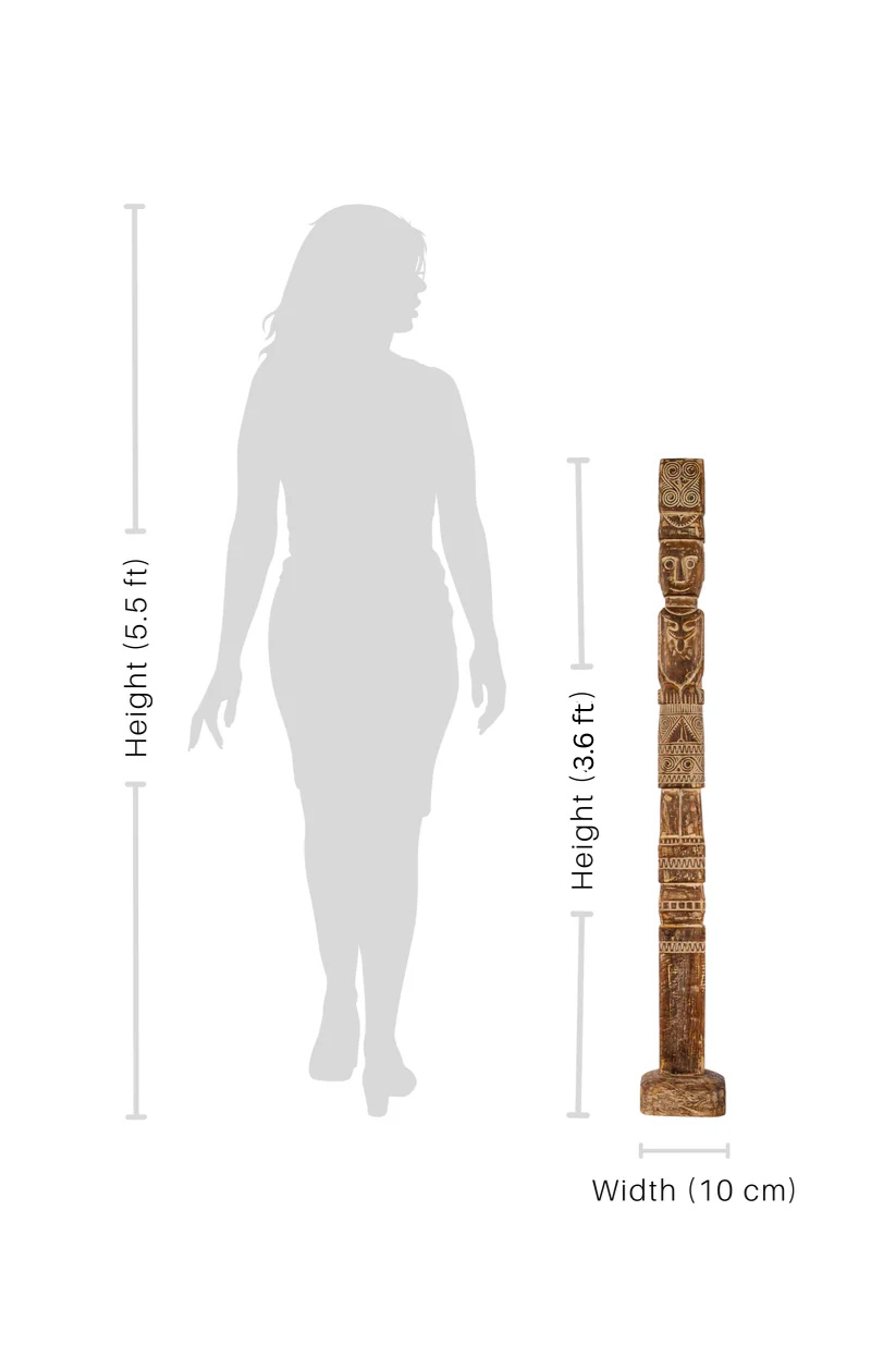 Timor Tribal mini Totem carving - Style 2A