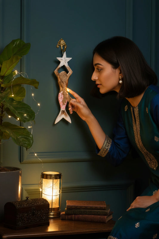 Mermaid's Star Charm Hanging Décor Baby Pink