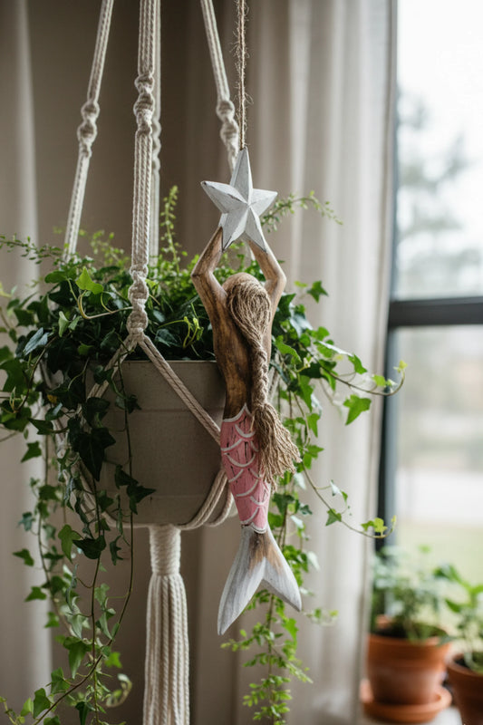 Mermaid's Star Charm Hanging Décor Baby Pink