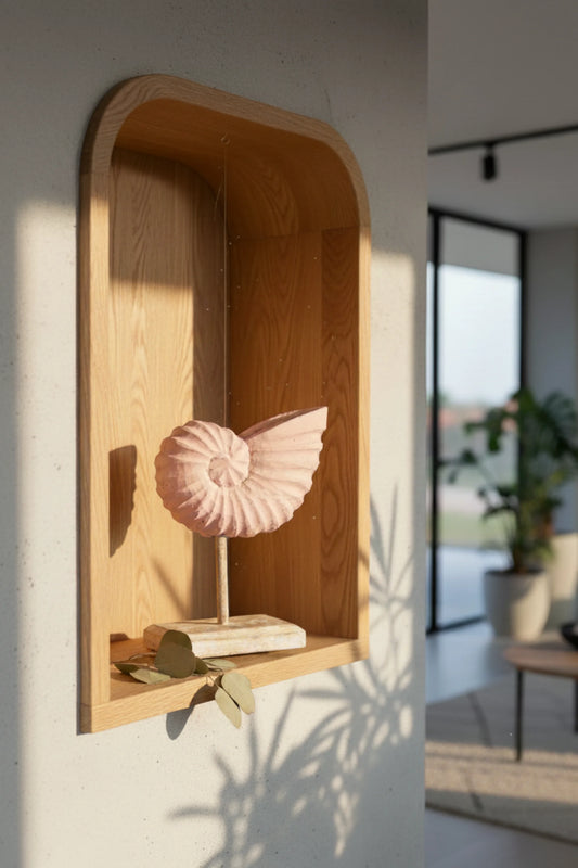 Rustic Shell Reflections Baby Pink