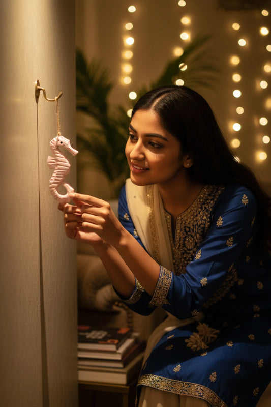 Timber Seahorse Treasures Baby Pink