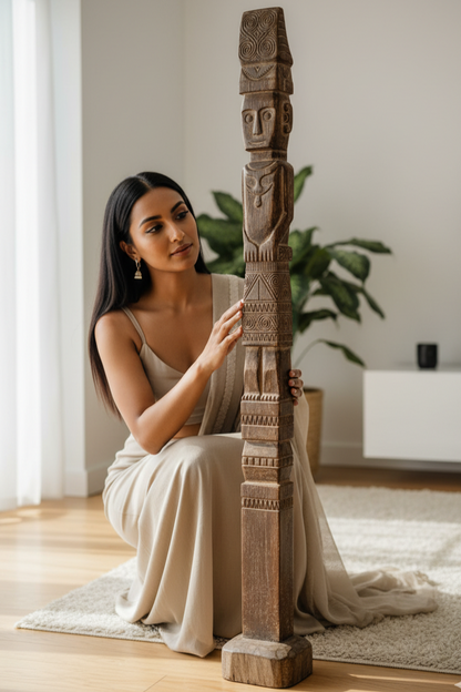 Timor Tribal Mini Totem Carving - Style 1