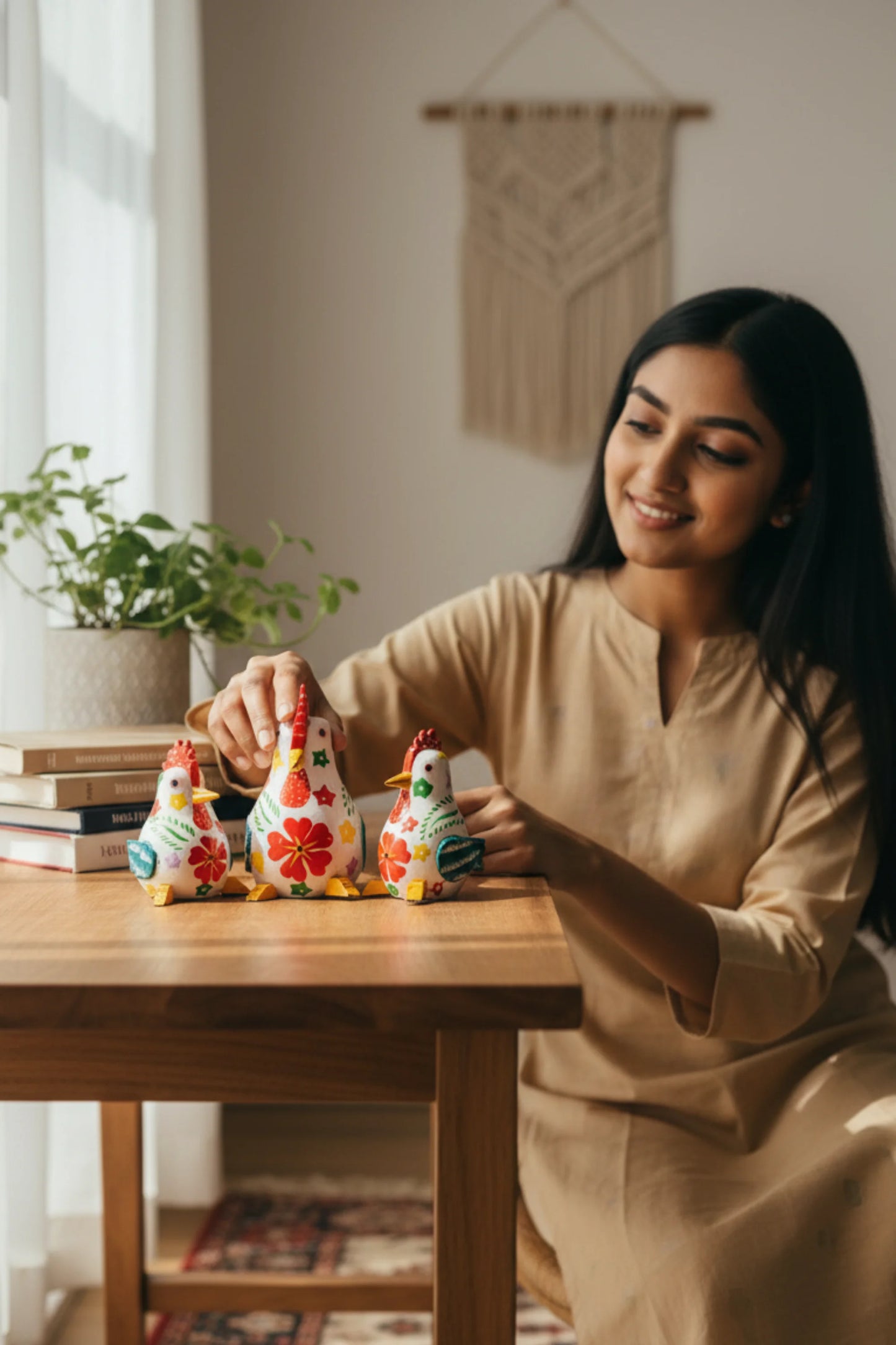 Cock a doodle trio - White (set)