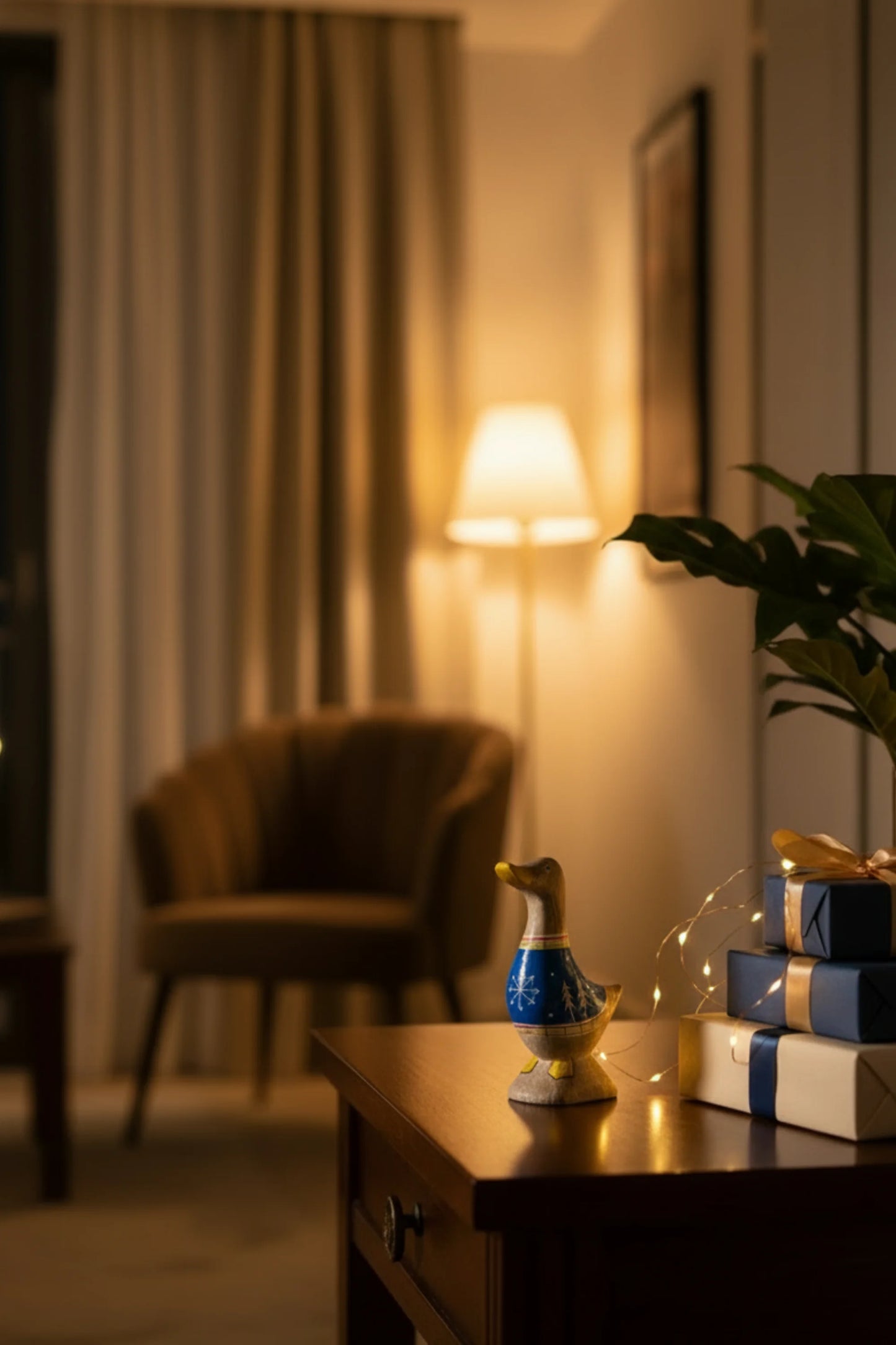 Whimsy Ducky - Blue/White