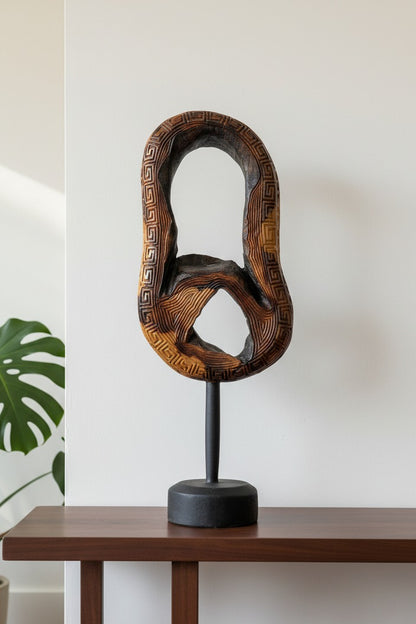 Antique Teak Root Decor with Stand