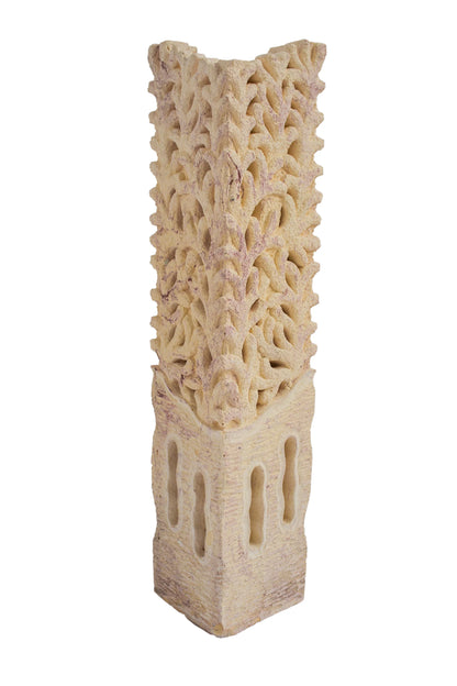 Hand Carved Garden Column - Small