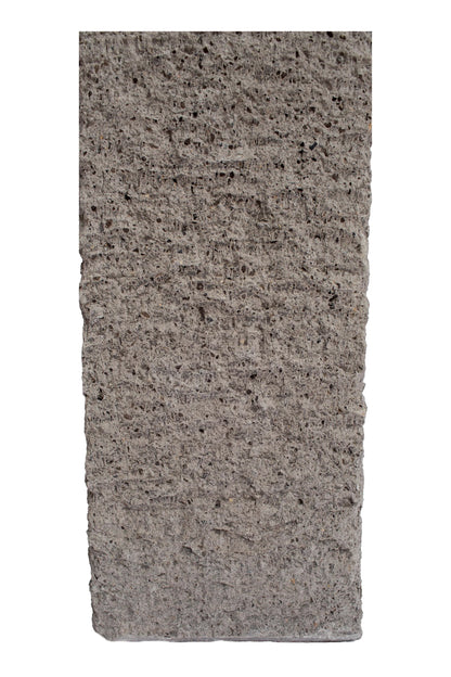 Grey Hand Carved Garden Column - Small