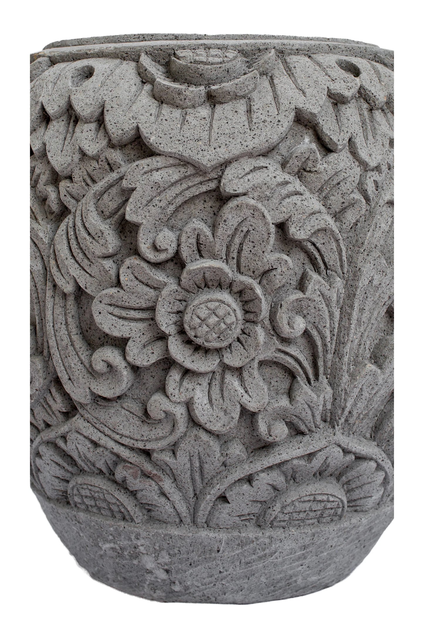 Tribal Floral Handcarved Planter